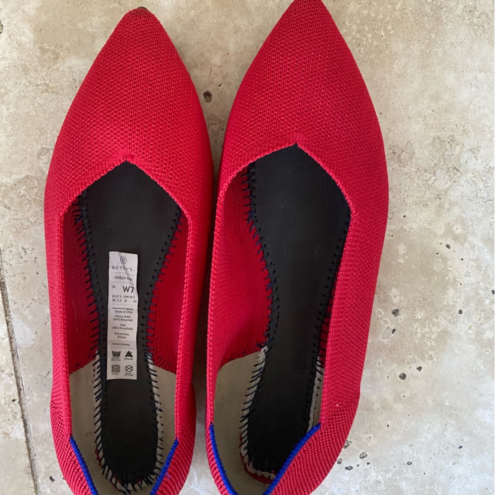 Rothy’s chili red shoes size 7